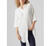 Vero Moda Vestido camisero con manga francesa. Blanco 36 (S)