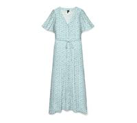 VERO MODA Vestido camisero 'VMALBA' azul cielo / verde oscuro / blanco 36 azul cielo / verde oscuro / blanco