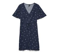 VERO MODA Vestido camisero 'VMALBA' navy / amarillo / verde oscuro 42 EUR
