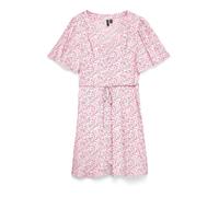 VERO MODA Vestido camisero 'VMALBA' verde oscuro / rosa / rosa claro / blanco 38 verde oscuro / rosa / rosa claro / blanco
