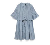 VERO MODA Vestido camisero 'VMElena' ópalo / azul paloma / blanco 38 EUR