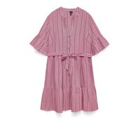 VERO MODA Vestido camisero 'VMElena' rosa / rosa / blanco 34 EUR