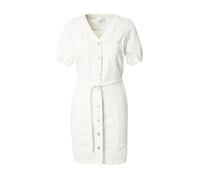 VERO MODA Neck Short Denim Dress Vmjanet SS Noos-Pantalones Cortos de Cuello en V, Blanco Nieve, XL Mujeres
