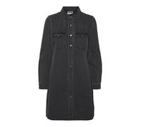 VERO MODA Vmjennie LS Short Dress Mix Noos Vestido Vaquero, Black Denim, S para Mujer