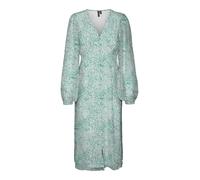 VERO MODA Vestido camisero 'VMSmilla' verde / blanco 40 verde / blanco