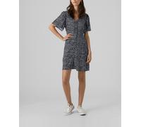 Vero Moda Vestido corto con botones. Azul marino 38 (M)