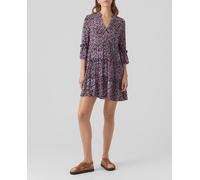 Vero Moda Vestido corto con pliegues. Lila 40 (L)