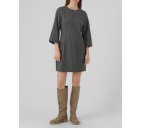 Vero Moda Vestido corto de mangas francesas. Gris oscuro 42