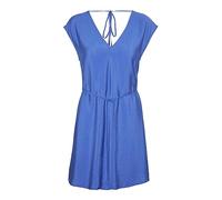 VERO MODA Vmiris S/L-Vestido Corto con Cuello en V Wvn Noos Verano, Azul Brillante, XL para Mujer