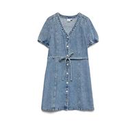 Vero Moda Vestido de Mezclilla Femenino VMJANET Vestido Corto, Mezclilla De Color Azul Claro, L