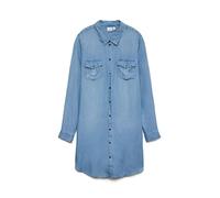 Vero Moda Vestido de Mezclilla Femenino VMSIGGA Vestido Corto, Mezclilla De Color Azul Claro, XXL