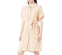 VERO MODA Vmeasy S/S Shirt Dress R1 Wvn Ga Vestido, Blanco/AOP:Cille, M Mujeres