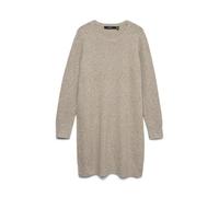Vero Moda Vestido de Mujer Vmdoffy LS con Cuello Redondo, Tinta Sepia/Detalle: Melange, L