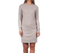 Vero Moda Vestido de Mujer Vmdoffy LS con Cuello Redondo, Tinta Sepia/Detalle: Melange, S