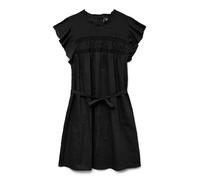 Vero Moda Vestido de Mujer VMTRINE Vestido Corto, Negro, L