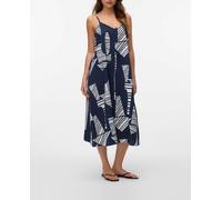 VERO MODA Vmjosie Calf Singlet Dress Wvn Ga Vestido, Azul Marino, M Mujeres