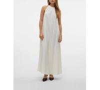 Vero Moda Vestido largo con escote halter. Blanco 34/XS