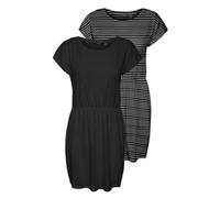 VERO MODA Vestido 'LUNA' gris claro / negro 36 gris claro / negro