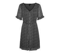 VERO MODA Vestido negro / blanco 38 negro / blanco