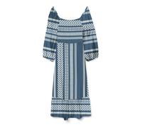 VERO MODA Vestido 'VMDICTHE' azul ahumado / blanco 42 azul ahumado / blanco