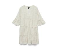 VERO MODA Vestido 'VMDICTHE' beige claro / blanco 42 beige claro / blanco