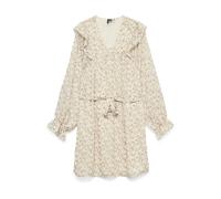 VERO MODA Vestido 'VMPETRA' crema / kitt / marrón oscuro / gris 38 crema / kitt / marrón oscuro / gris