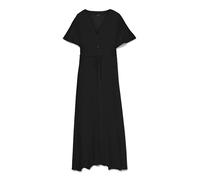VERO MODA Vmalba SS Calf Dress WVN Ga Noos, Negro, M