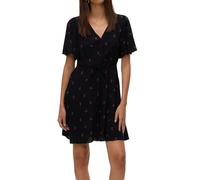 VERO MODA Vmalba SS Short Dress Wvn Ga Noos, Negro, M Mujeres