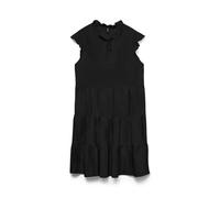 Vero Moda Vmalba SS Short Tie Dress Wvn Noos, Negro, S Mujer