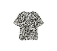 VERO MODA Vmalba SS V-Neck Shirt WVN Ga Noos, Negro, M