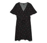 VERO MODA VMAlba - Vestido Corto de Viscosa para Mujer, Negro, S