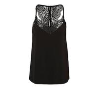 Vero Moda Vmana S/L Lace Top Noos, Top Mujer, Black, XL
