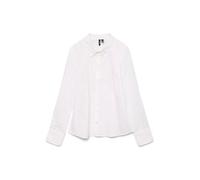 VERO MODA VMANNA LS Fitted Shirt WVN GA Noos, Blanco Brillante, XL