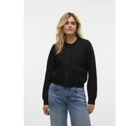 Vero Moda VMAPPLE LS O-NECK BOMBER CARDIGAN GA XS Negro