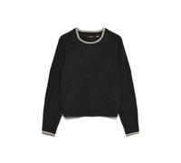 VERO MODA Vmaquarius LS O-Neck Raglan Pullover BF Jersey, Negro, S para Mujer