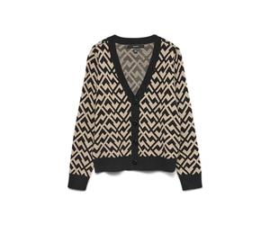 VERO MODA Vmaria Art LS V-Neck Cardigan Rep para Mujer