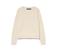 VERO MODA Vmaries LS O-Neck Cable Pullover BF Jersey, Abedul, M para Mujer