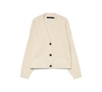 VERO MODA Vmaries LS V-Neck Cardigan BF, Abedul, M para Mujer