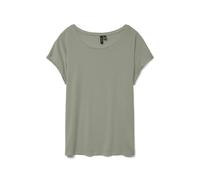 VERO MODA Vmava Plain SS Top Ga Jrs Noos, Césped Marina, XL Mujeres