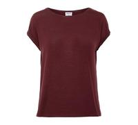 Vero Moda Vmava Plain SS Top Ga Noos Camiseta, Rojo (Port Royale), S para Mujer