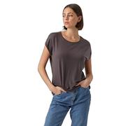 VERO MODA Vmava Plain SS Top Gajrs Noos, Camiseta Mujer, Asfalto, XS