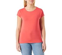 VERO MODA Vmava Plain SS Top Gajrs Noos, Camiseta Mujer, Sun Kissed Coral, XL