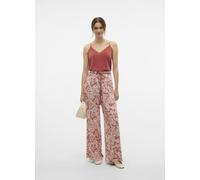 Vero Moda VMBALI HW WIDE PANTS WVN BTQ GA S Rojo