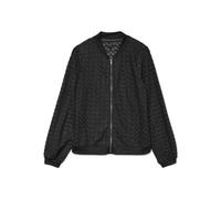 VERO MODA Vmbecca LS Bomber Lace Top Jrs Noos, Negro, x_l Mujeres