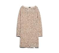 VERO MODA Vmbella LS Short Sq Dress JRS Ga, Piedra Pumice., S