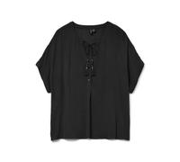 VERO MODA Vmbente SS Wide Top WVN Ga, Negro, L