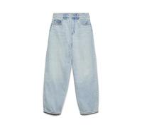 Vero Moda Vmbillie HR Barrel ANK Jeans Mix Ga Noos, Mezclilla De Color Azul Claro, 26W / 32L