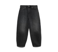 Vero Moda VMBILLIE - Vaqueros para Mujer, Cintura Alta, Corte Barril, Black Denim, 27W / 32L