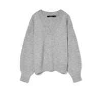 VERO MODA Vmboom Noos LS V-Neck Jersey, Gris Claro, XS