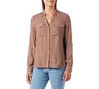 VERO MODA Vmbumpy-Camiseta (Talla L/S) Manga Larga, Brown Lentil/AOP:Bumpy Dot, S para Mujer